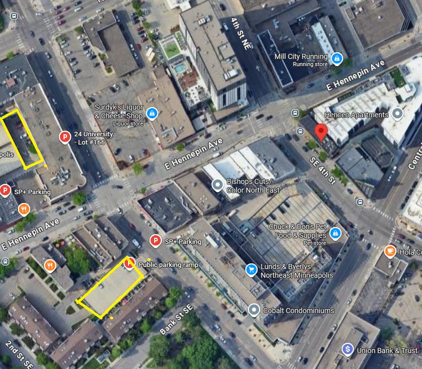 Parking map for Comedy Corner Underground